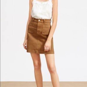 Used Everlane Patch Pocket Skirt ochre sz 8